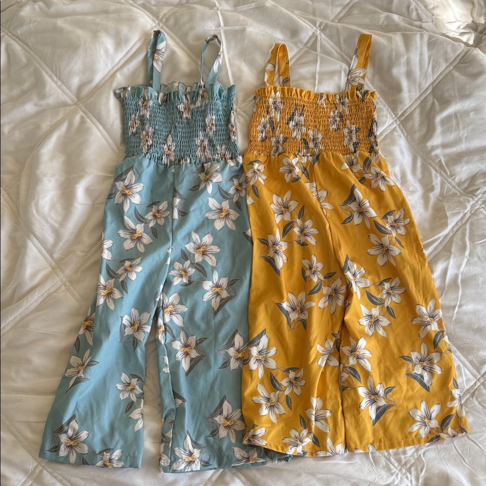 Floral girls jumper